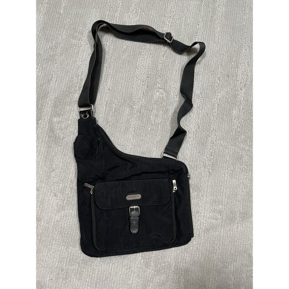 Baggallini Crossbody Bag‎ Black Nylon Handbag Purse Travel - Picture 1 of 8